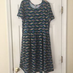 LuLaRoe Amelia Dress 3XL Plus Size NEW NWOT